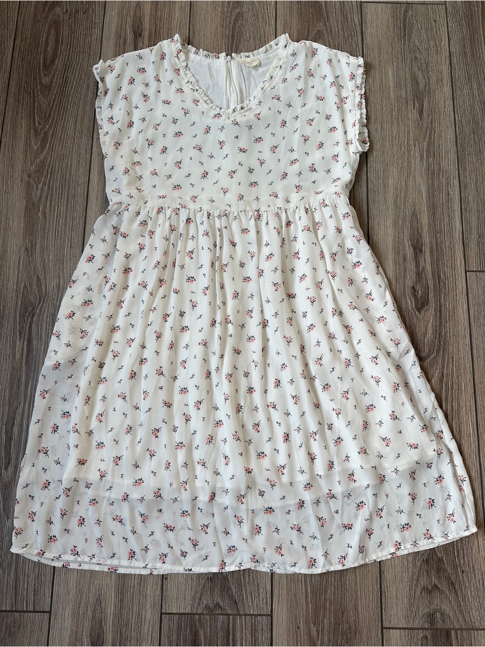 Sweet Orange Creek Lined Cap Sleeve Floral  Dress Large